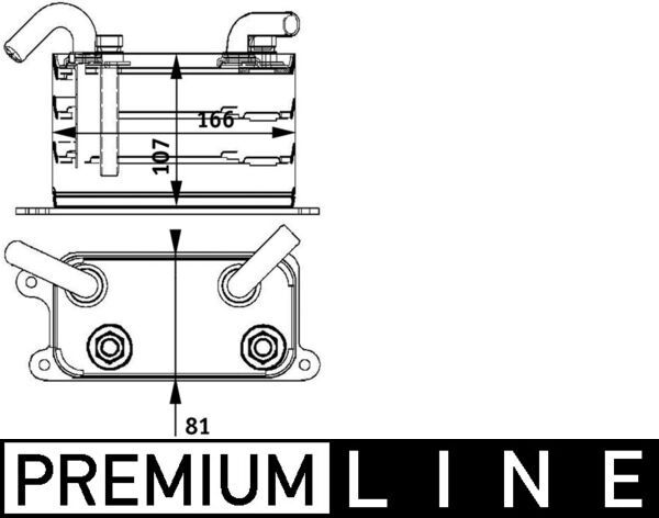 MAHLE CLC 62 000P Oil Cooler, engine oil