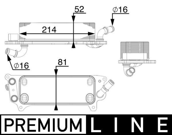 MAHLE CLC 77 000P Oil Cooler, automatic transmission