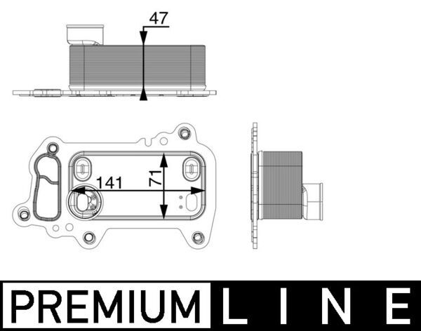 MAHLE CLC 79 000P Oil Cooler, engine oil