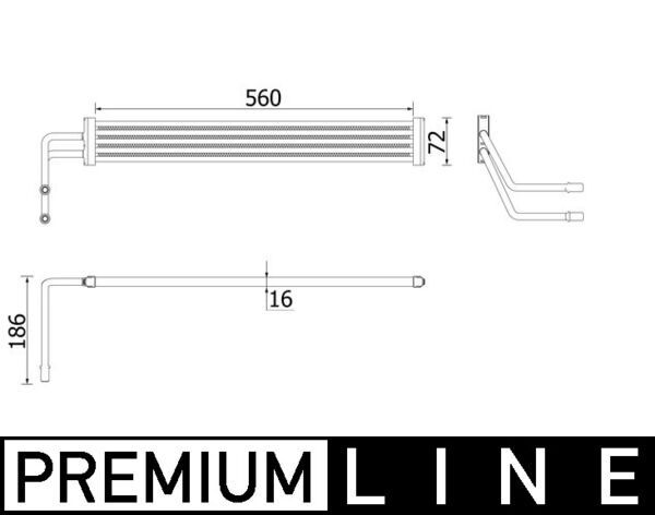 MAHLE CLC 93 000P Oil Cooler, steering