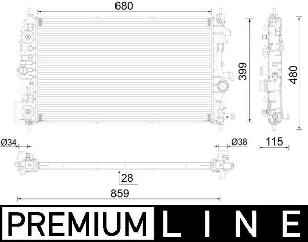 MAHLE CR 1011 000P Radiator, engine cooling