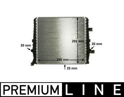 Radiator, engine cooling MAHLE CR 1027 000P