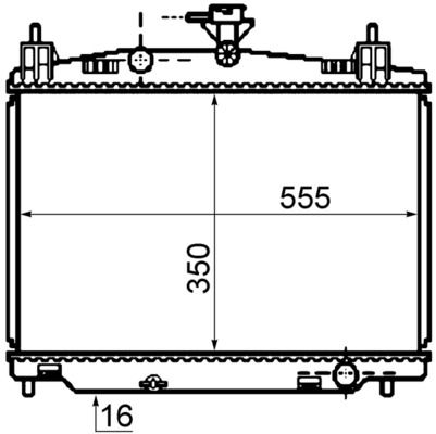 MAHLE CR 1071 000S Radiator, engine cooling
