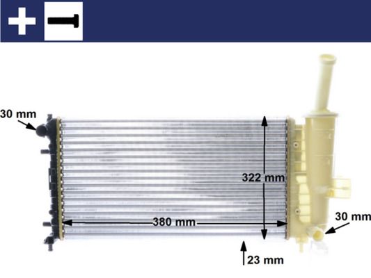 MAHLE CR 1108 000S Radiator, engine cooling