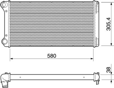 Radiator, engine cooling MAHLE CR 1109 000P