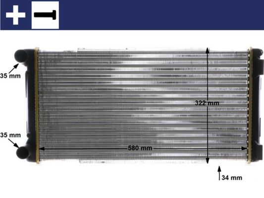 MAHLE CR 1109 000S Radiator, engine cooling
