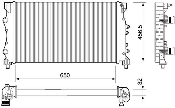 MAHLE CR 1110 000P Radiator, engine cooling