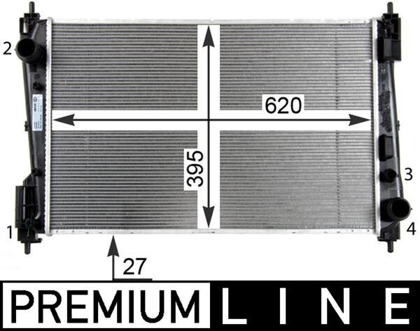 MAHLE CR 1111 000P Radiator, engine cooling