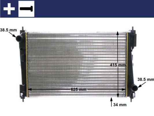 MAHLE CR 1111 000S Radiator, engine cooling
