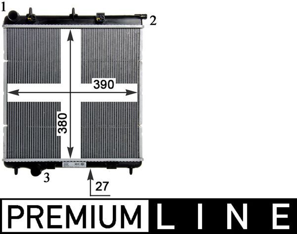 MAHLE CR 1113 000P Radiator, engine cooling