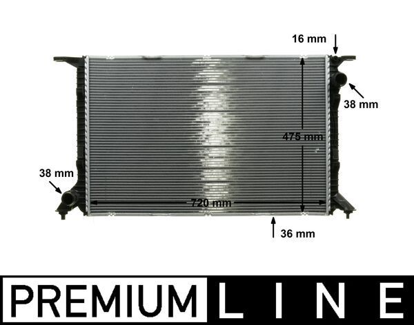 MAHLE CR 1132 000P Radiator, engine cooling