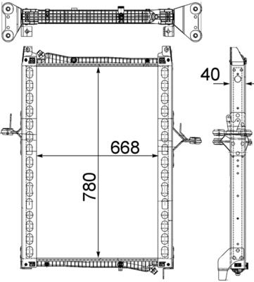MAHLE CR 1161 000P Radiator, engine cooling