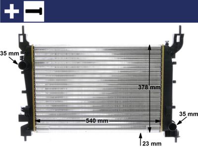 Radiator, engine cooling MAHLE CR 1193 000S