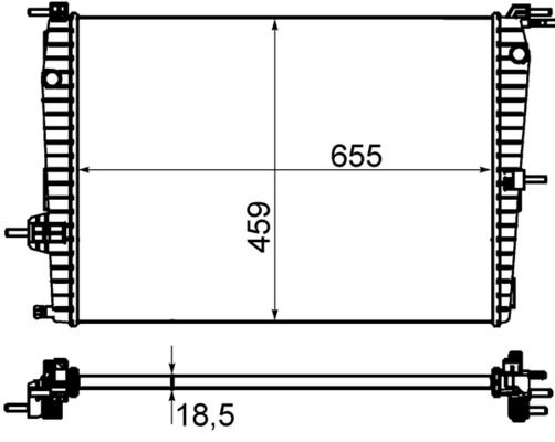 MAHLE CR 1197 000P Radiator, engine cooling