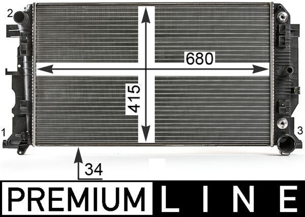 MAHLE CR 12 000P Radiator, engine cooling