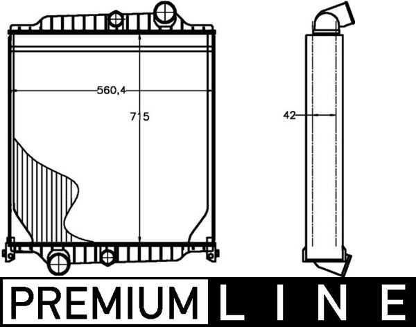 MAHLE CR 1225 000P Radiator, engine cooling