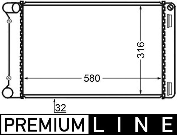 MAHLE CR 125 000P Radiator, engine cooling
