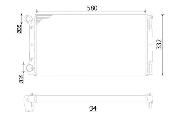 MAHLE CR 125 000S Radiator, engine cooling