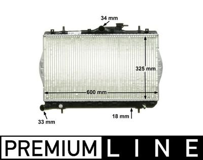 Radiator, engine cooling MAHLE CR 1280 000P
