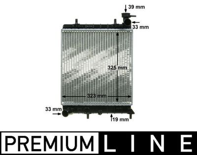 Radiator, engine cooling MAHLE CR 1281 000P