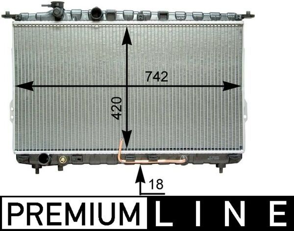 MAHLE CR 1291 000P Radiator, engine cooling