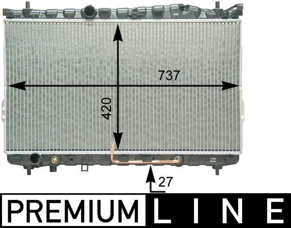 MAHLE CR 1296 000P Radiator, engine cooling