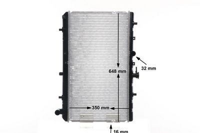 Radiator, engine cooling MAHLE CR 1302 000S