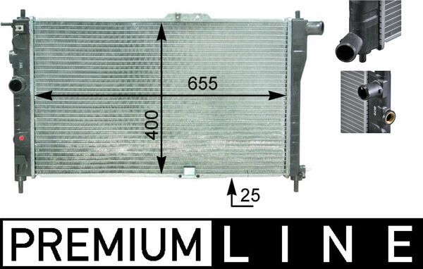 MAHLE CR 1307 000P Radiator, engine cooling