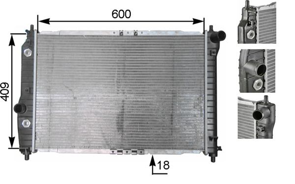 MAHLE CR 131 000S Radiator, engine cooling
