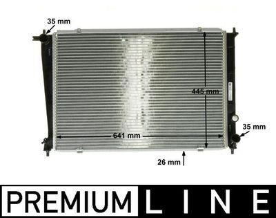 Radiator, engine cooling MAHLE CR 1316 000P