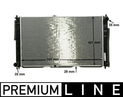 Radiator, engine cooling MAHLE CR 1330 000P