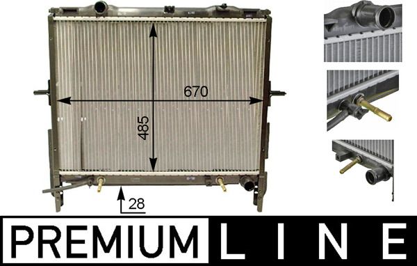 MAHLE CR 1331 000P Radiator, engine cooling