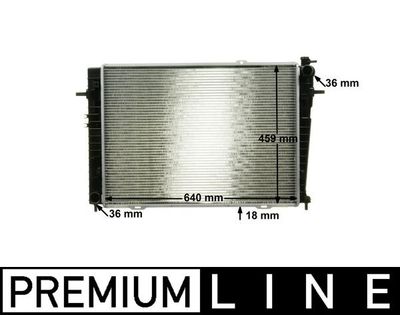 Radiator, engine cooling MAHLE CR 1335 000P