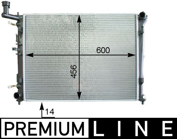 MAHLE CR 1337 000P Radiator, engine cooling
