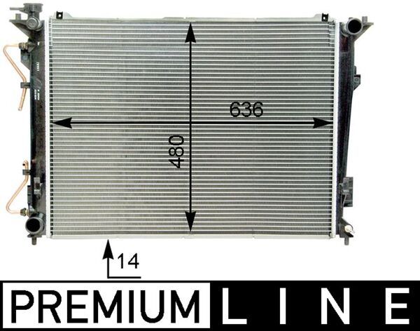 MAHLE CR 1338 000P Radiator, engine cooling