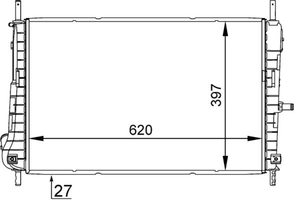 MAHLE CR 1347 000S Radiator, engine cooling