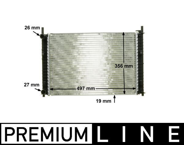 MAHLE CR 1354 000P Radiator, engine cooling