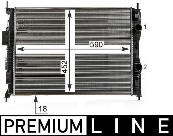 MAHLE CR 14 000P Radiator, engine cooling