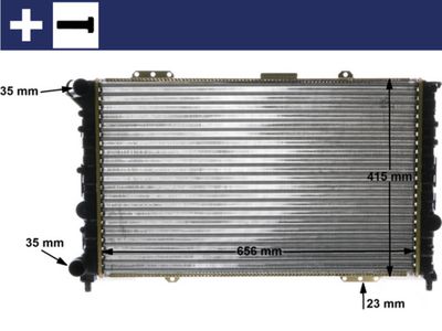 Radiator, engine cooling MAHLE CR 1410 000S