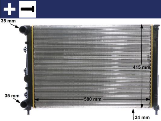 MAHLE CR 1411 000S Radiator, engine cooling