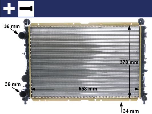 MAHLE CR 1412 000S Radiator, engine cooling