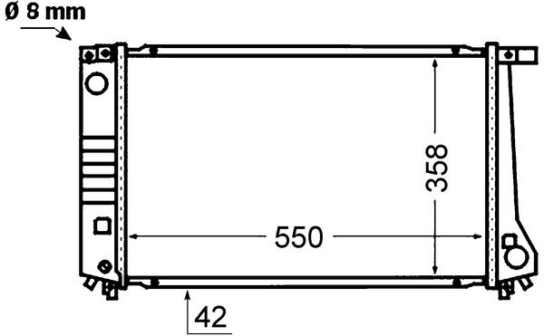MAHLE CR 1424 000S Radiator, engine cooling