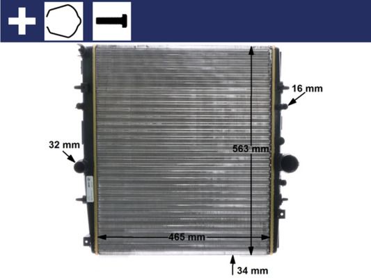 MAHLE CR 1436 000S Radiator, engine cooling