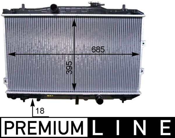 MAHLE CR 1468 000P Radiator, engine cooling