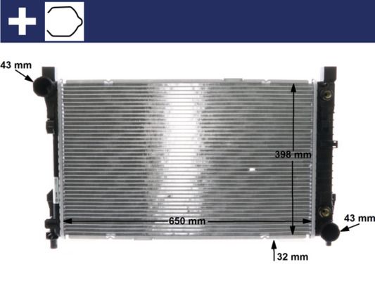 MAHLE CR 1478 000S Radiator, engine cooling