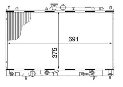 Radiator, engine cooling MAHLE CR 1483 000S