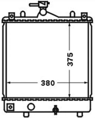 Radiator, engine cooling MAHLE CR 1495 000S