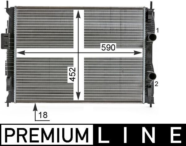 MAHLE CR 15 000P Radiator, engine cooling