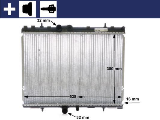 MAHLE CR 1501 000S Radiator, engine cooling