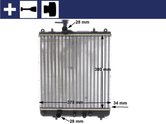 MAHLE CR 1514 000S Radiator, engine cooling